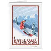Snowboarder Scene - Mount Baker, Washington (Front)