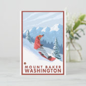 Snowboarder Scene - Mount Baker, Washington (Standing Front)