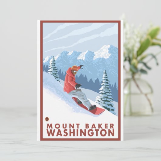 Snowboarder Scene - Mount Baker, Washington (Standing Front)