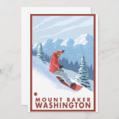 Snowboarder Scene - Mount Baker, Washington (Front/Back)