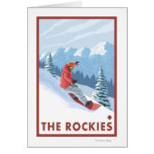 Snowboarder Scene - The Rockies (Front)