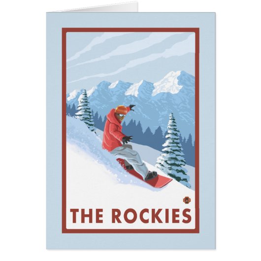 Snowboarder Scene - The Rockies (Front)