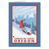 Snowboarder Scene - Timberline Lodge, Oregon (Front)