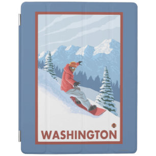 Snowboarder Scene - Washington iPad Smart Cover