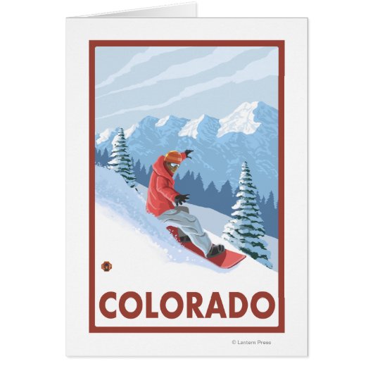 Snowboarder SceneColorado Cards (Front)