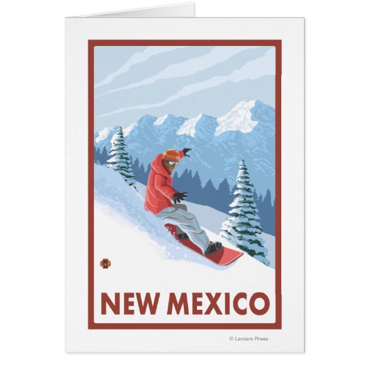 Snowboarder SceneNew Mexico Cards (Front)