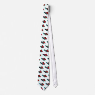 Snowboarder shred necktie