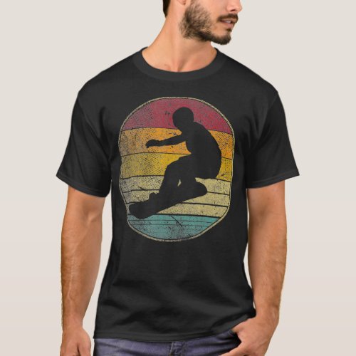 Snowboarder Snow Board Retro Ski Snowboard Mountai T_Shirt