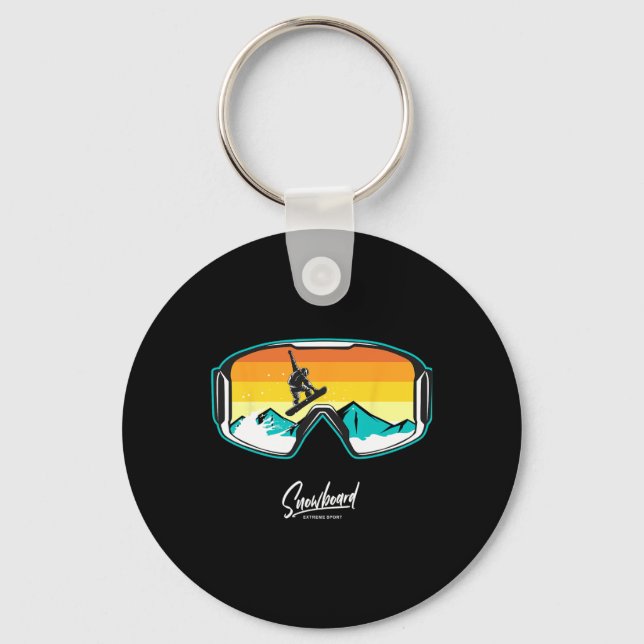 Snowboarder Snow Boarding Snowboarders 1  Keychain (Front)