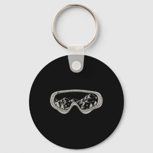 Snowboarder Snowboarding Goggles Winter Sport Snow Keychain