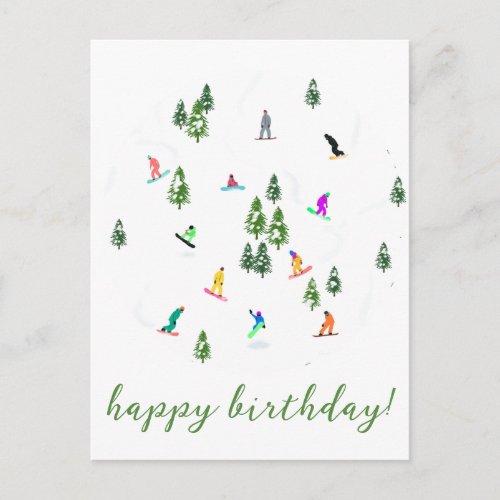 Snowboarder Snowboarding Illustration Birthday