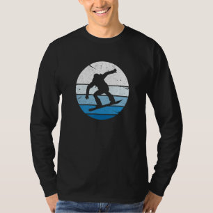 Snowboarder Snowboarding Snowboard Silhouette Vint T-Shirt