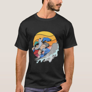 Snowboarder Snowboarding Winter Sport Retro Snowbo T-Shirt