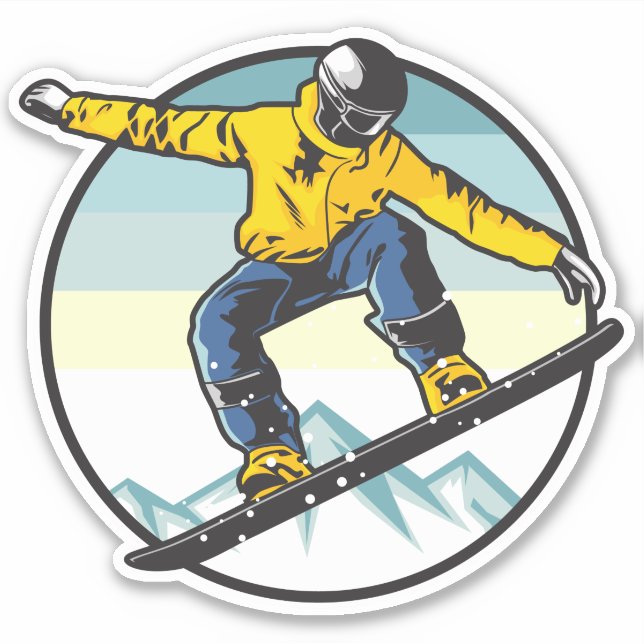 Snowboarder Sticker (Front)