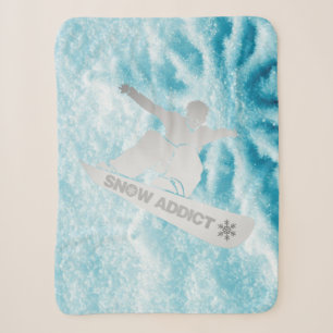 Snowboarder Throw Blanket