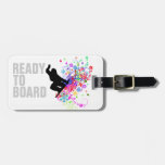 Snowboarders Luggage Tag at Zazzle