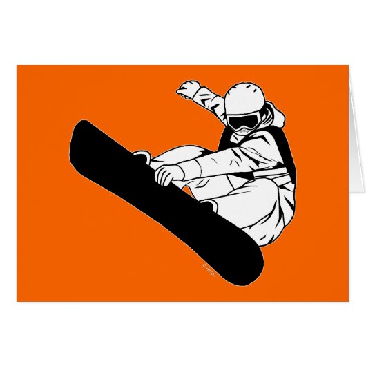 Snowboarding 3 cards (Front Horizontal)