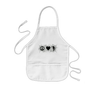 Snowboarding 3 kids' apron