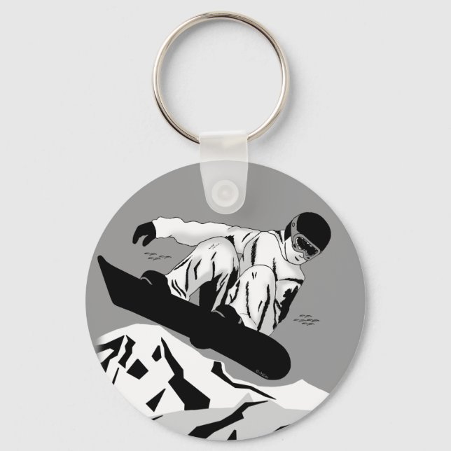 Snowboarding 5 keychain (Front)