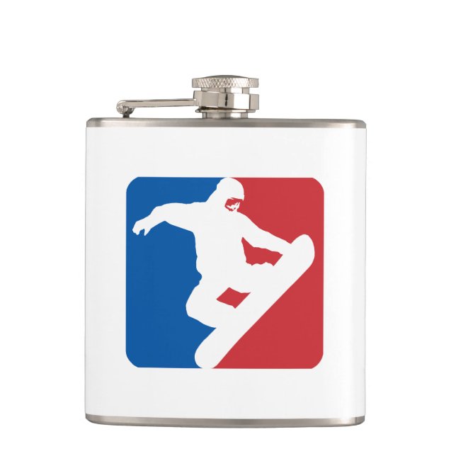 Snowboarding All Star Flask (Front)