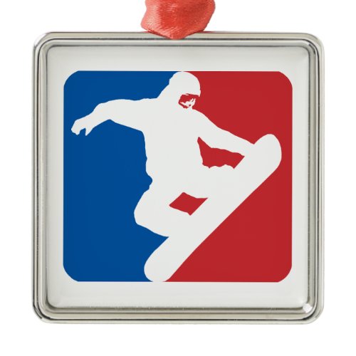 Snowboarding All Star Metal Ornament