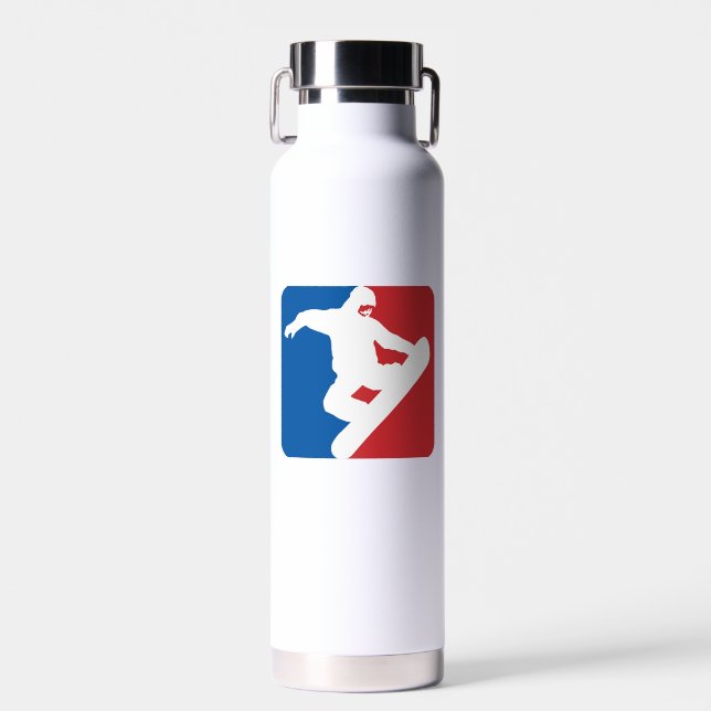 Snowboarding All Star Water Bottle (Front)