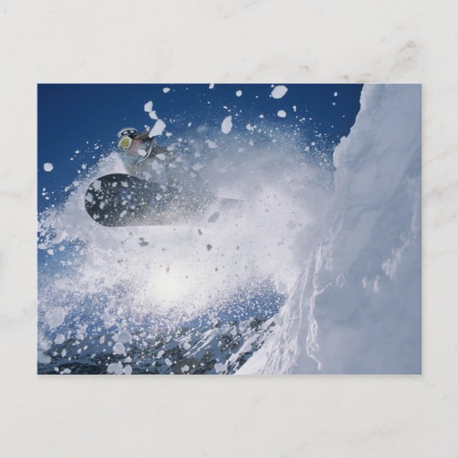 Snowboarding at Snowbird Resort, Wasatch Postcard (Front)