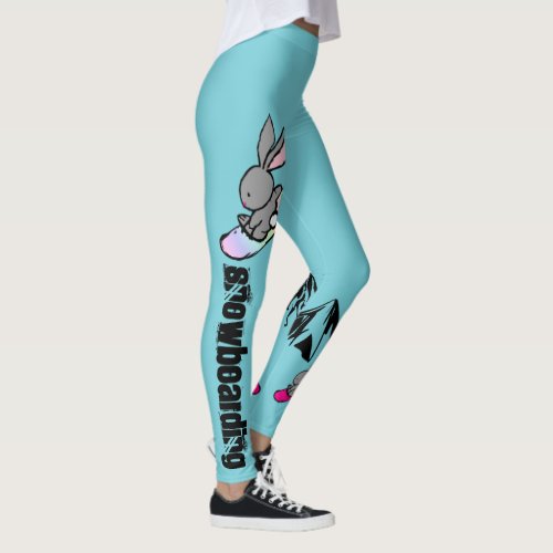 Snowboarding bunny leggings