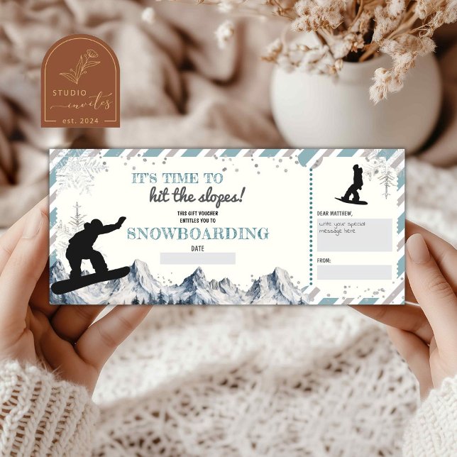 Snowboarding Christmas Gift Voucher (Creator Uploaded)