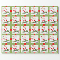 Snowboarding Christmas Holiday Gift Wrapping Paper