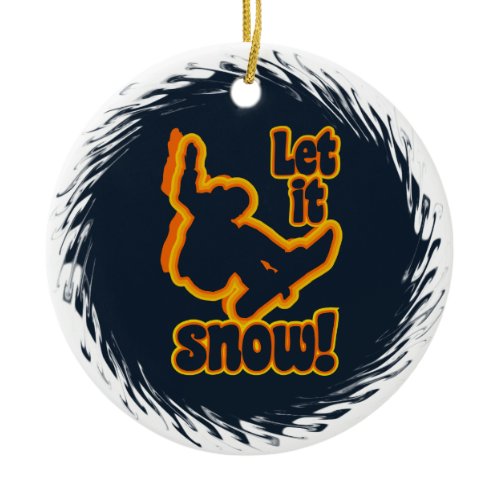 Snowboarding custom ornament