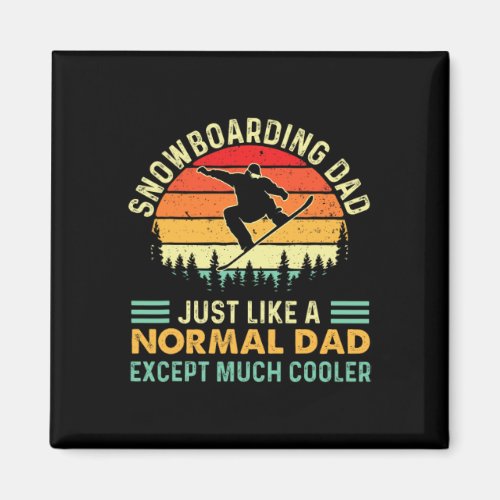 Snowboarding Dad - Snowboard Lover Snowboarder Boa Magnet