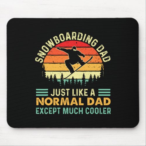 Snowboarding Dad - Snowboard Lover Snowboarder Boa Mouse Pad
