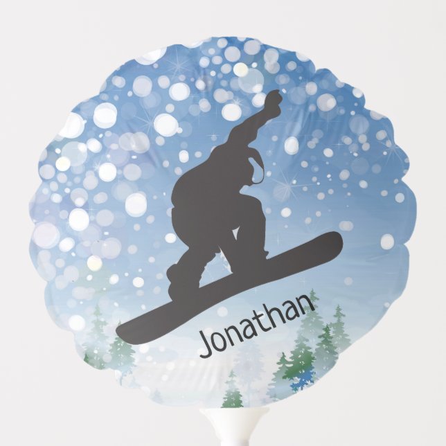 Snowboarding Design Balloon (Front)