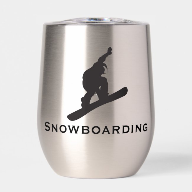 Snowboarding Design Thermal Wine Tumbler