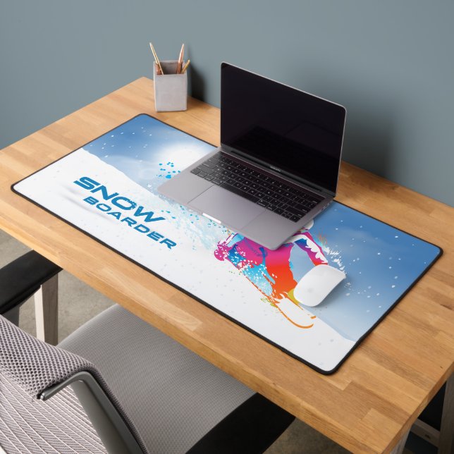 Snowboarding | desk mat (Office 2)