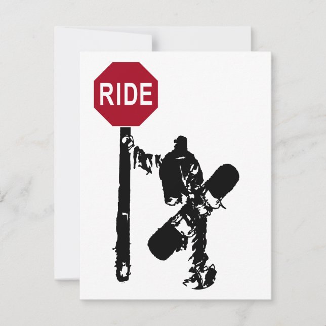 snowboarding directions? invitation (Front)