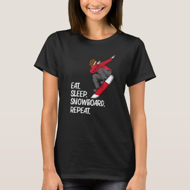 Snowboarding For Men Women Skier Snowboard Snowboa T-Shirt (Front)
