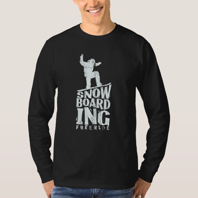 Snowboarding Freeride T-Shirt (Front)