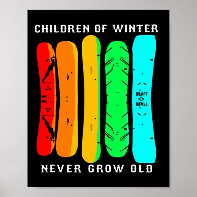 Snowboarding Funny Snowboard  Poster (Front)
