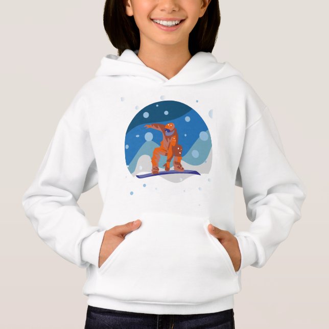 snowboarding gift ideas hoodie (Front)