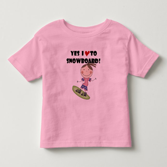 Snowboarding Girl Tshirts and Gifts (Front)