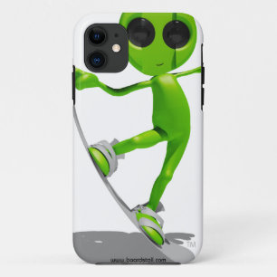 Snowboarding Green Alien iPhone 5 Case