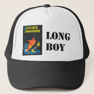 Snowboarding (Hat), long boy Trucker Hat
