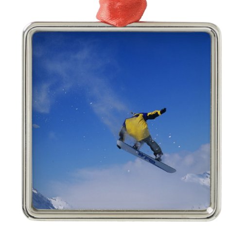 Snowboarding in Grizzly Gulch, Little Cottonwood Metal Ornament