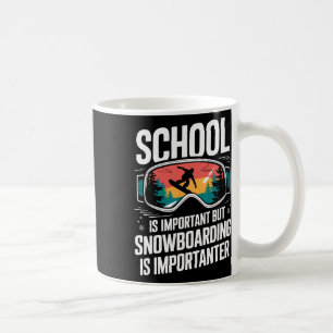Snowboarding Lover Humor Design Funny Snowboarder  Coffee Mug