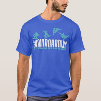 Snowboarding Men Snowboard Snowboarders slopes sno T-Shirt