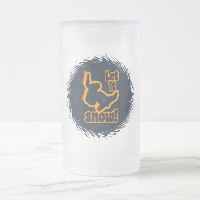 Snowboarding mug - choose style & color (Center)