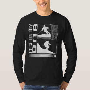 Snowboarding My DNA Skiing Skier Winter Snowboard  T-Shirt