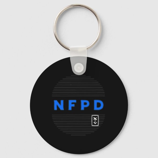 Snowboarding No Friends On Powder Day  Keychain (Front)